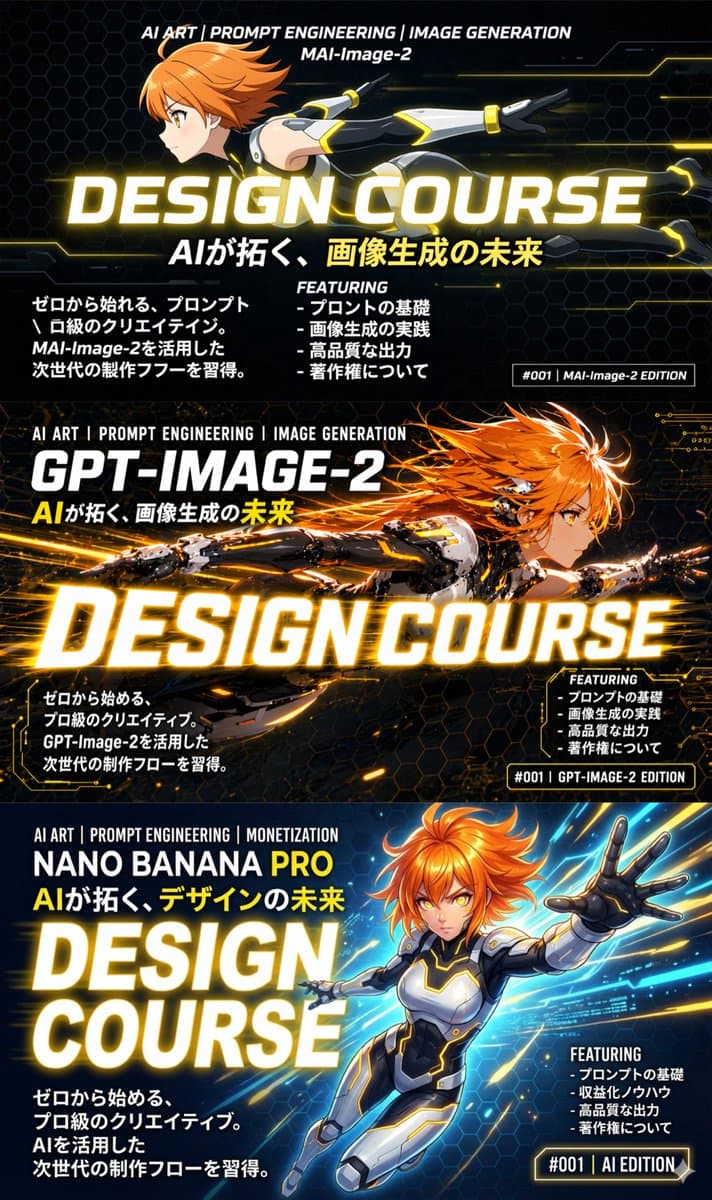 3-Panel Anime Sci-Fi Course Promo preview image 1