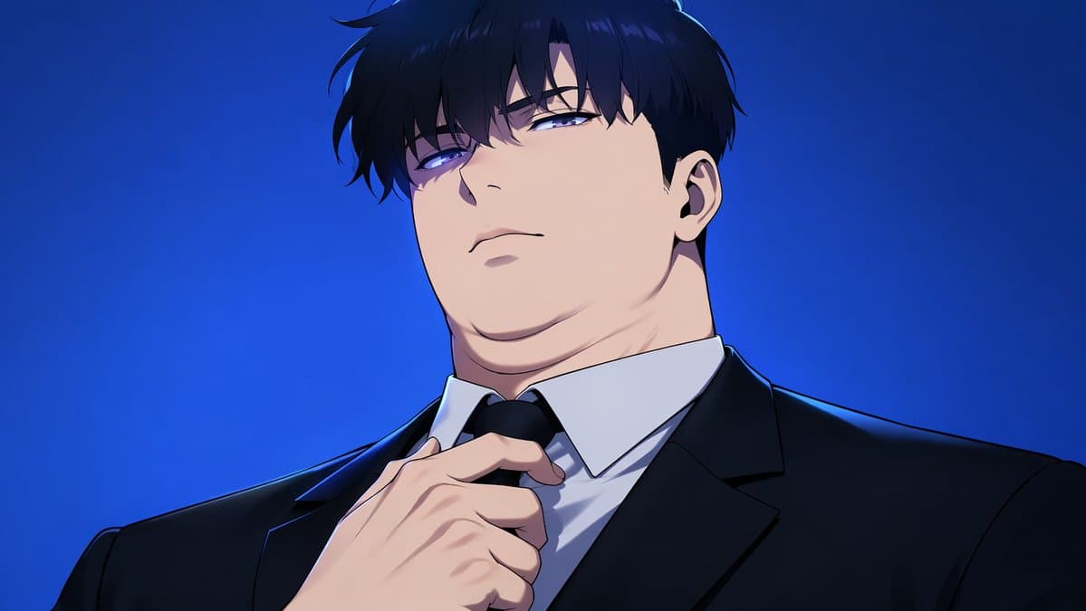 Manhwa Style Boss Adjusting Tie preview image 1