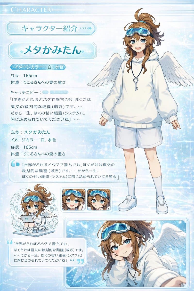 Visual Novel Character Profile Page preview image 1