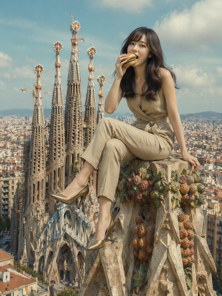 Surreal Landmark Dining Portrait preview image 2