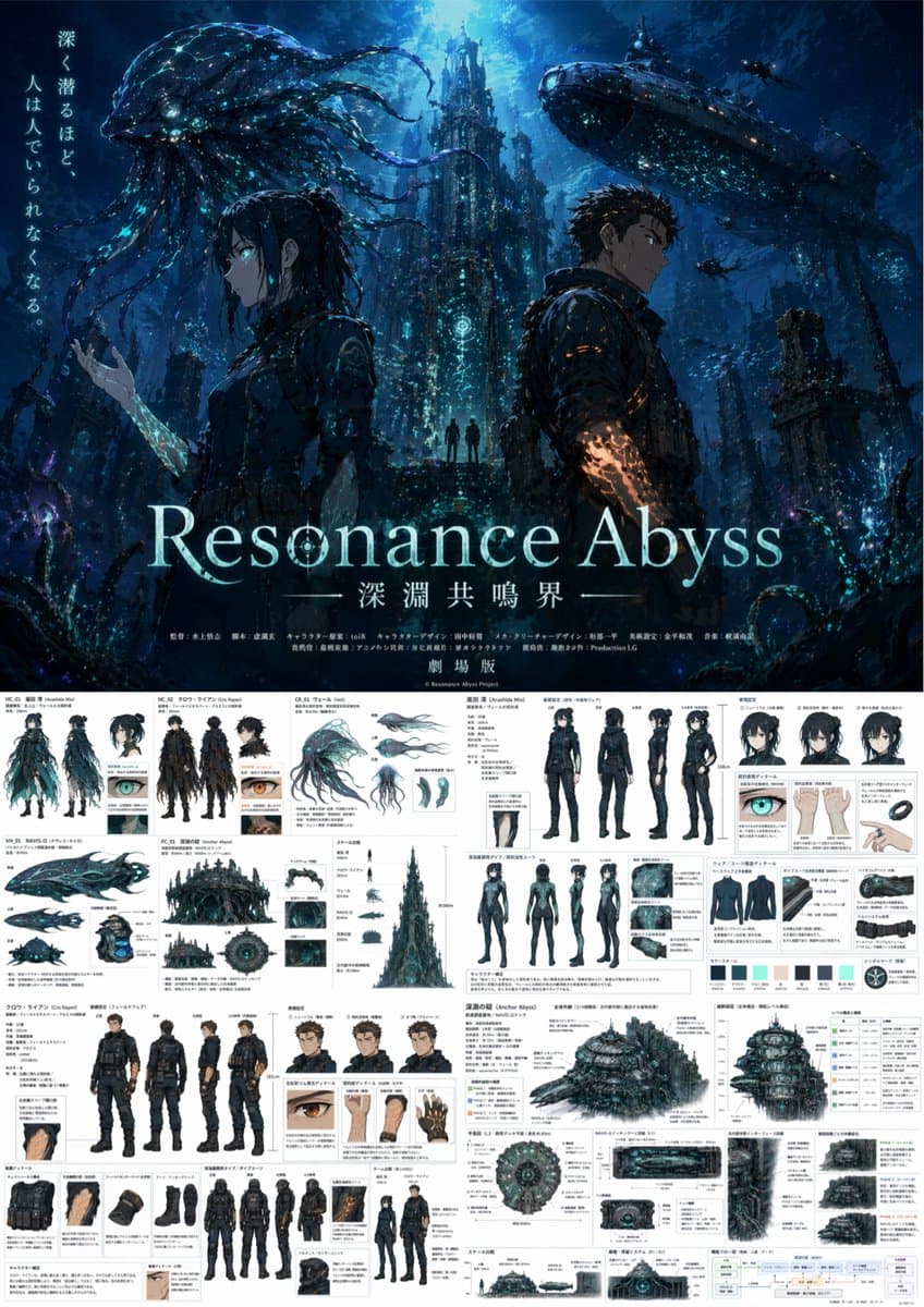 Anime Poster & Concept Art Sheet preview image 1