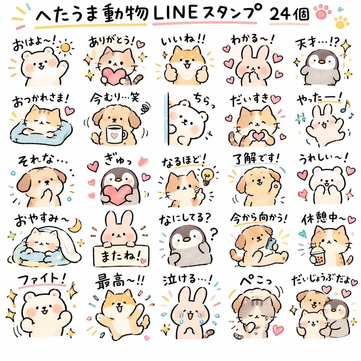 Quirky Animal Sticker Set preview image 1