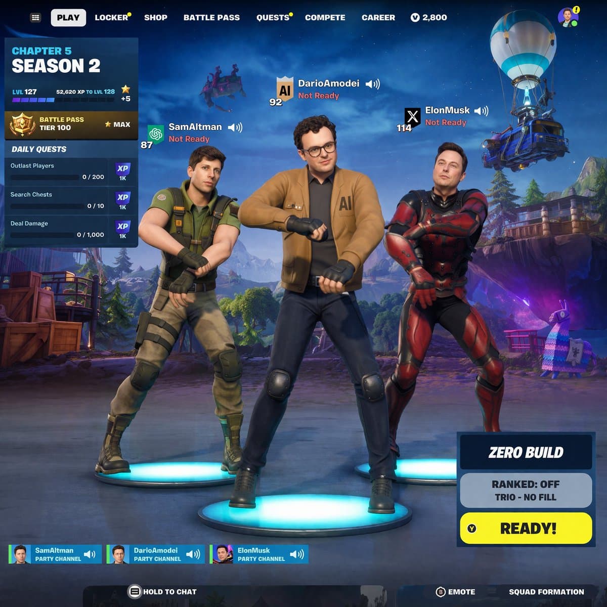 Tech CEO Battle Royale Lobby preview image 1