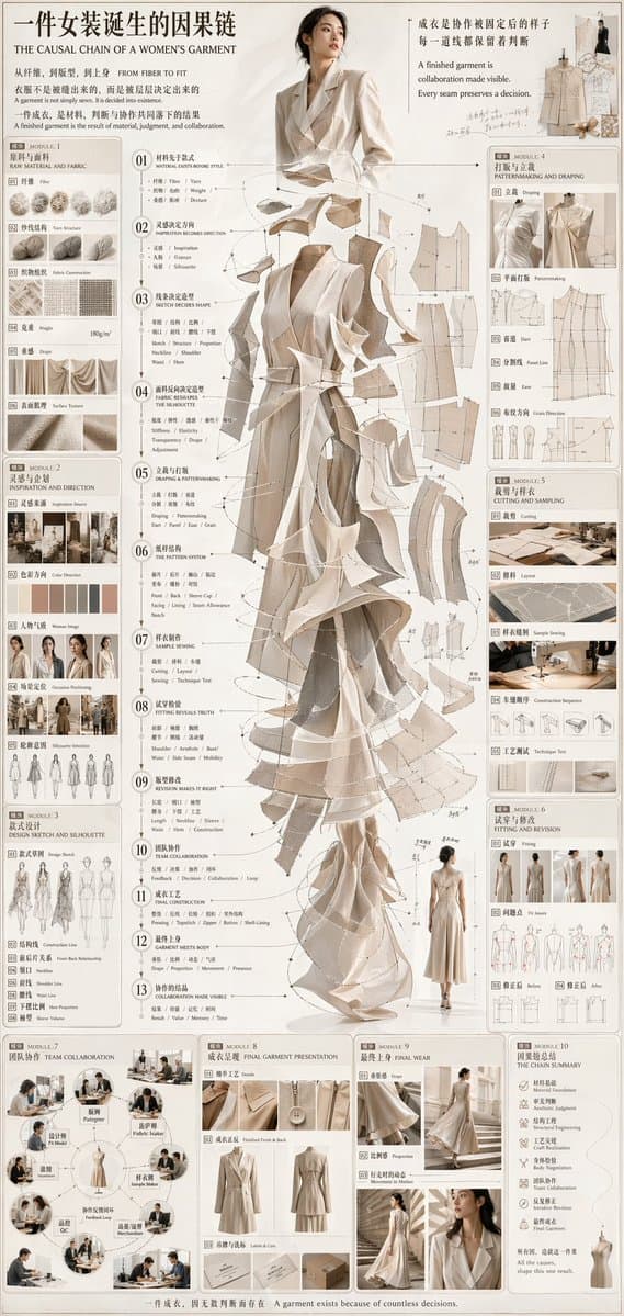 Couture Garment Process Infographic preview image 1