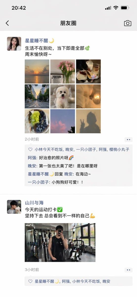 ChatGPT App Showing WeChat Moments Screenshot preview image 2
