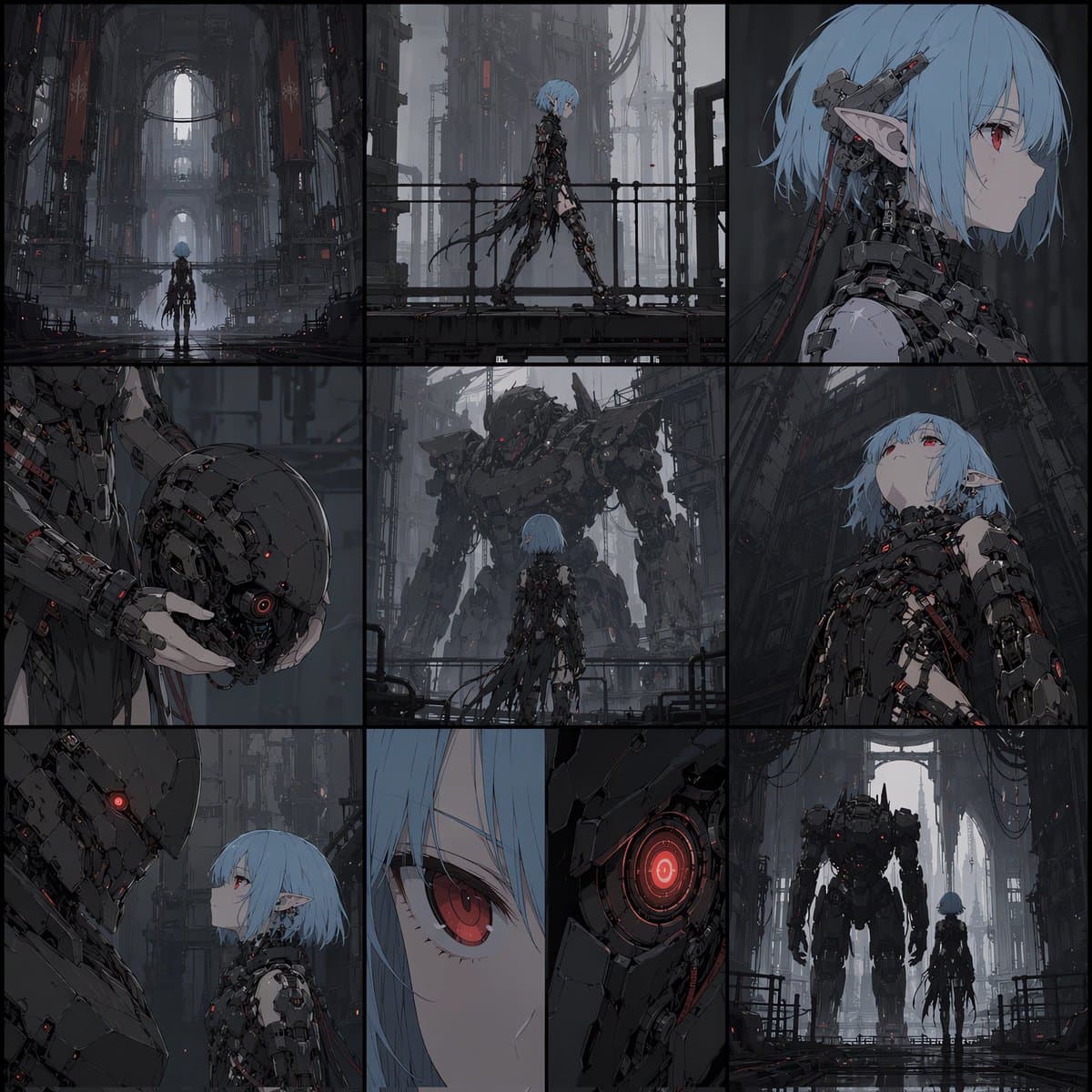 Cyberpunk Android Elf Storyboard preview image 1