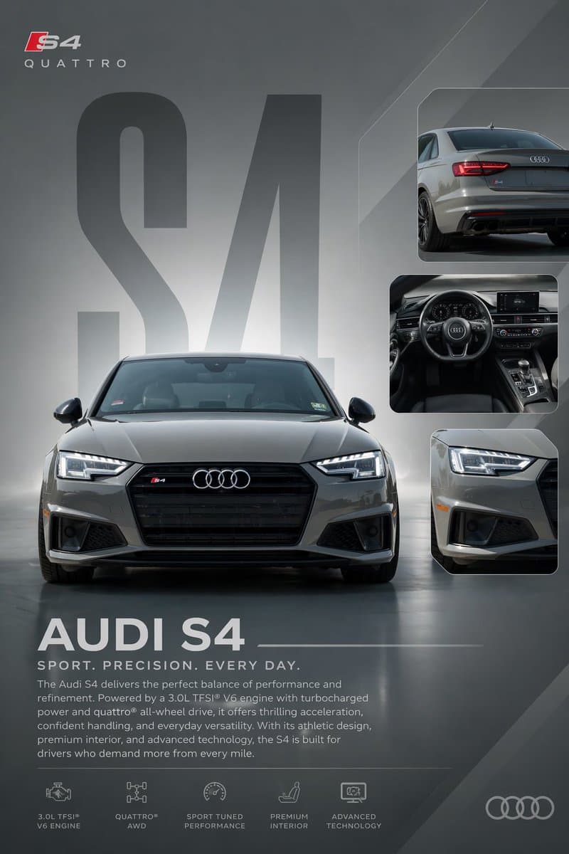 Audi S4 Promotional Poster preview image 1