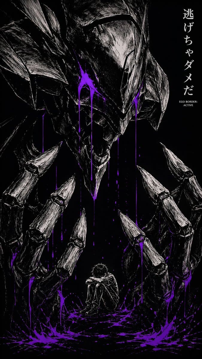 Dark Manga Monster Poster preview image 1