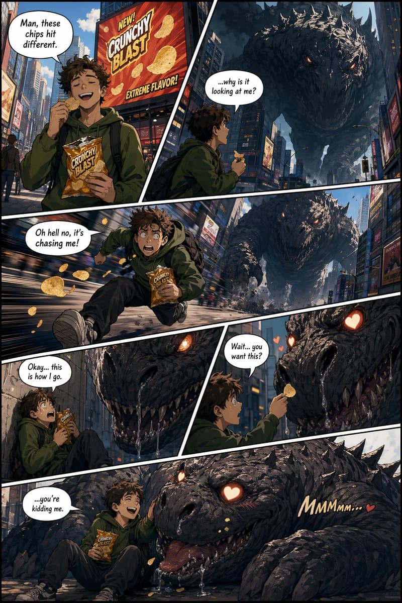 American Comic Strip Template preview image 1