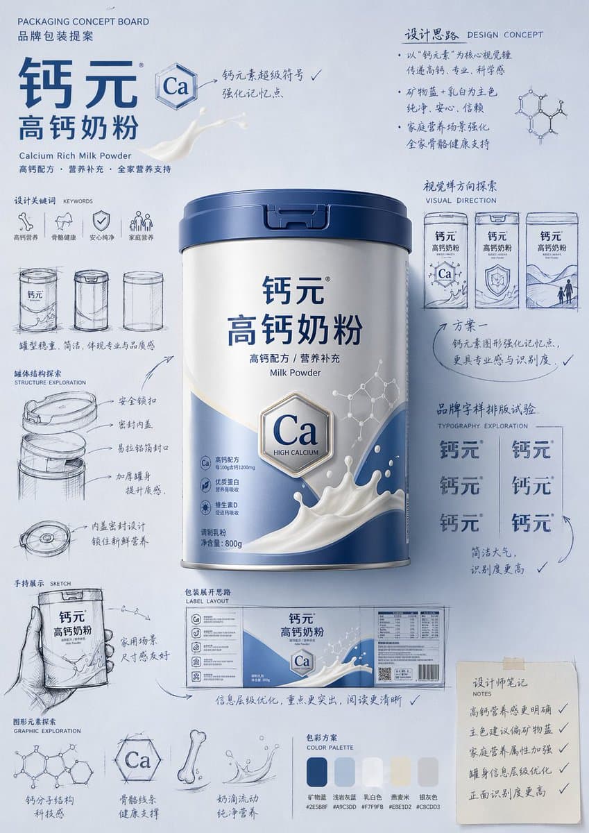 Packaging Design Proposal Board Prompt preview image 1