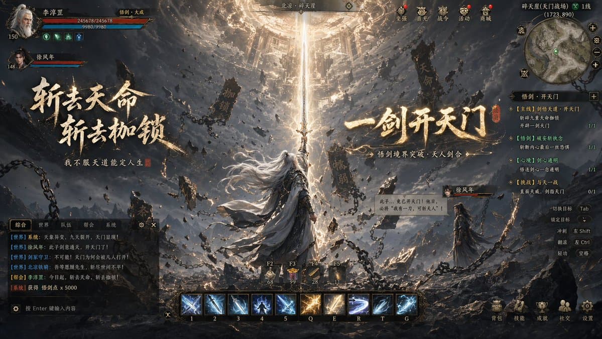 Wuxia MMORPG Gameplay Screenshot preview image 3
