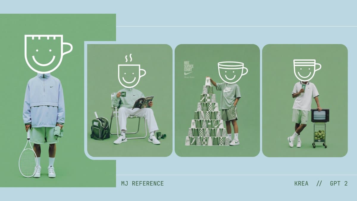 Monochrome Tennis Streetwear Moodboard preview image 1