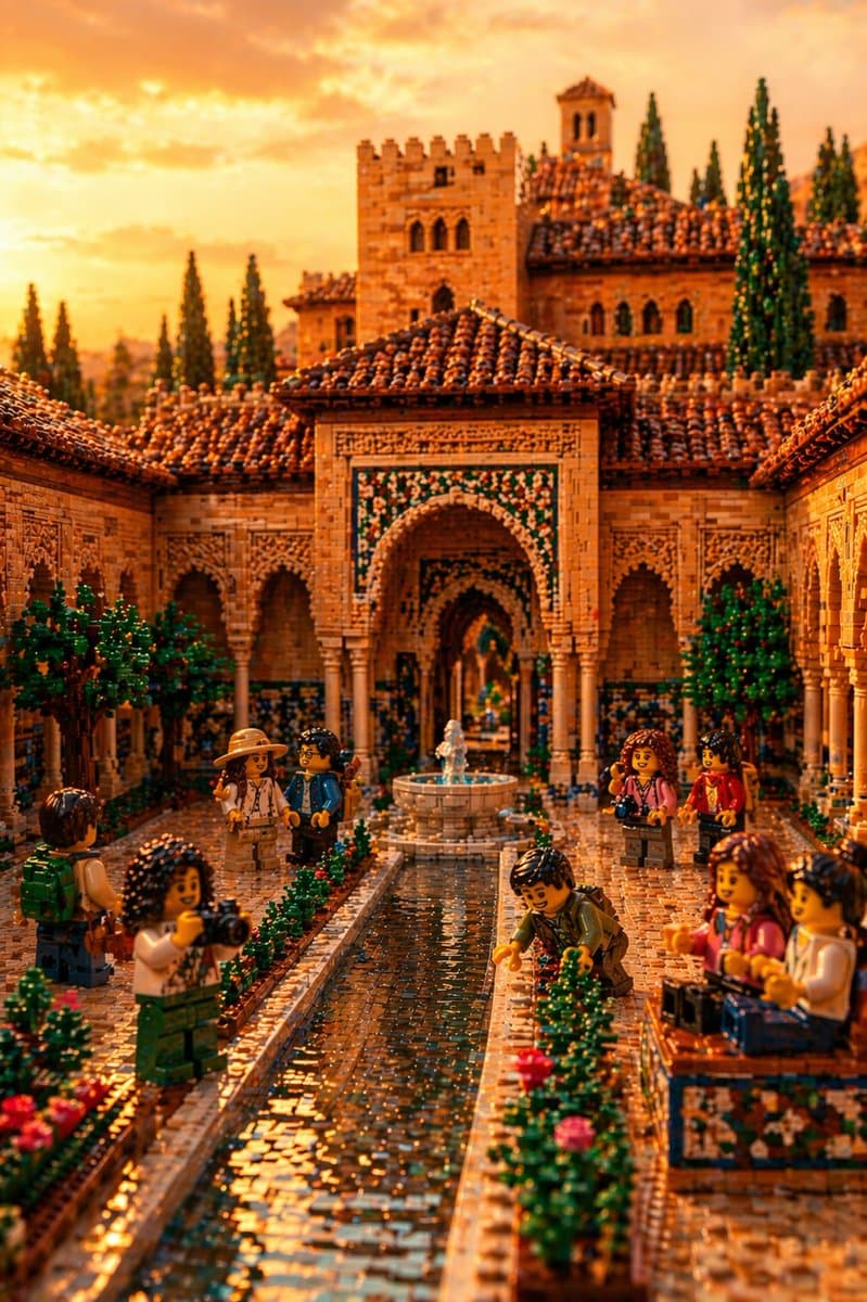 LEGO Alhambra Courtyard at Sunset preview image 1