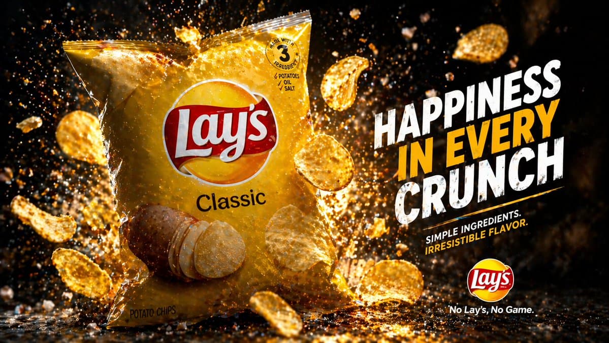Cinematic Potato Chips Ad preview image 1