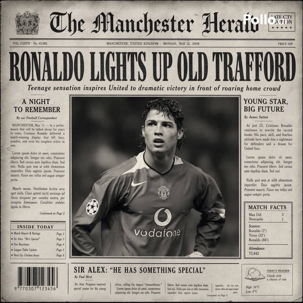 Vintage Newspaper Front Page Generator preview image 2