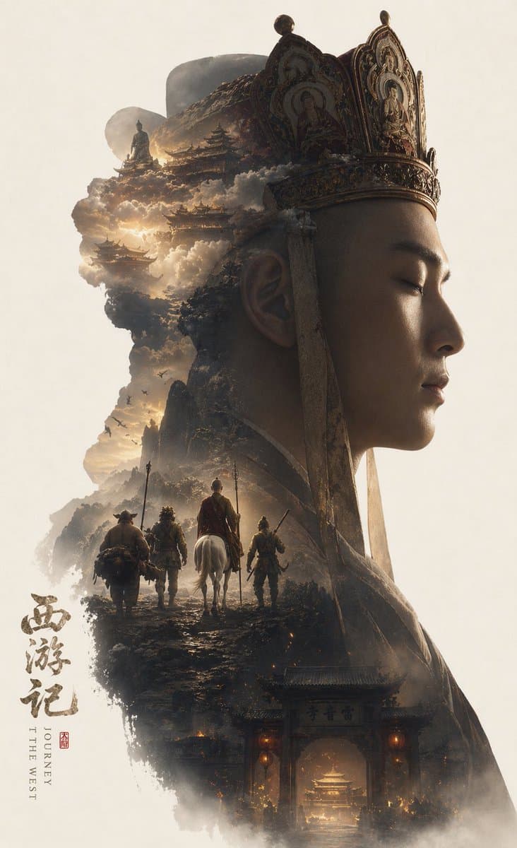 Epic Narrative Silhouette Movie Poster preview image 2