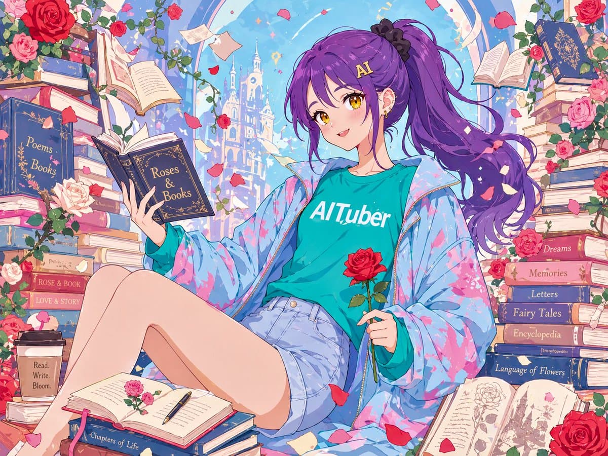 Anime Roses and Books End Card preview image 1