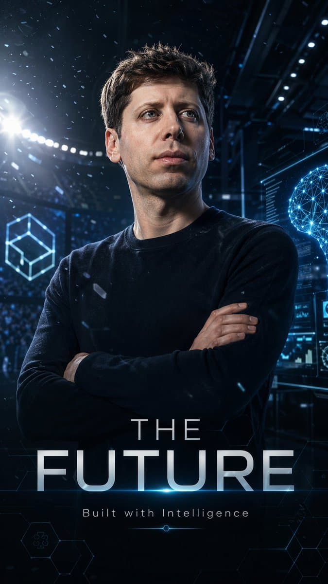 Futuristic AI Sports Poster preview image 1