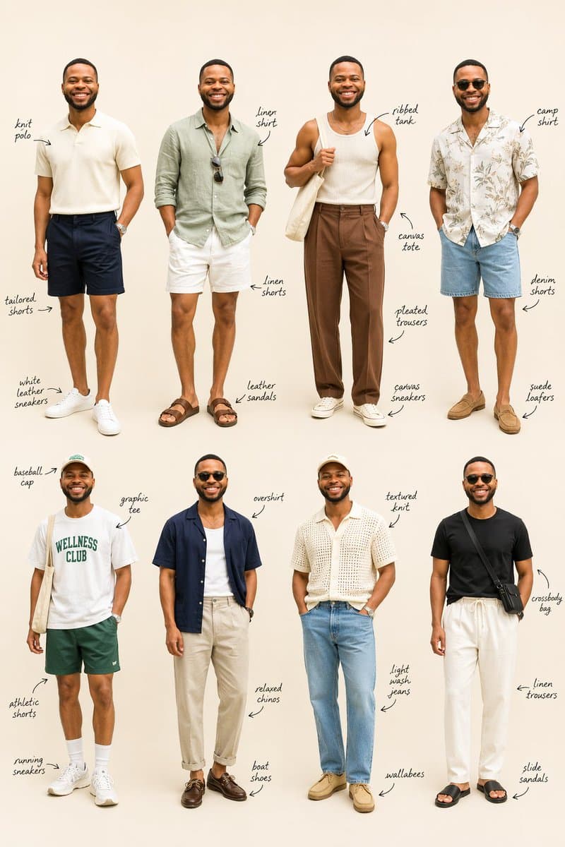 Summer Menswear Lookbook Grid preview image 1
