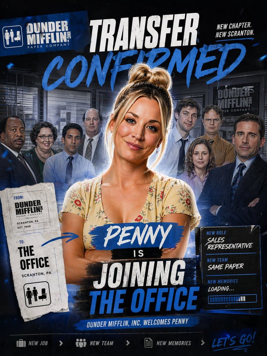 Office Transfer Announcement Poster preview image 1