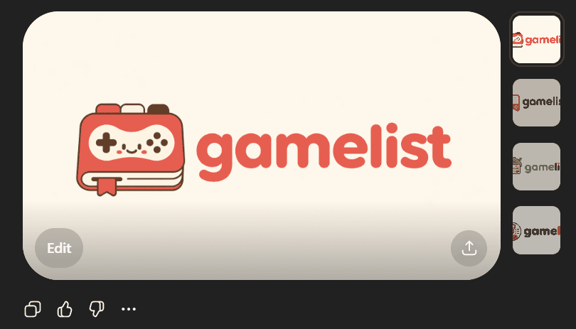 Cute Gamelist App Logo Mockup preview image 1