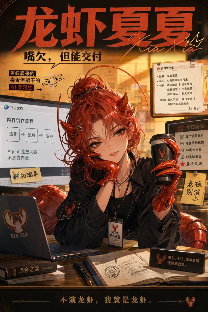Demon AI Intern Office Poster preview image 1