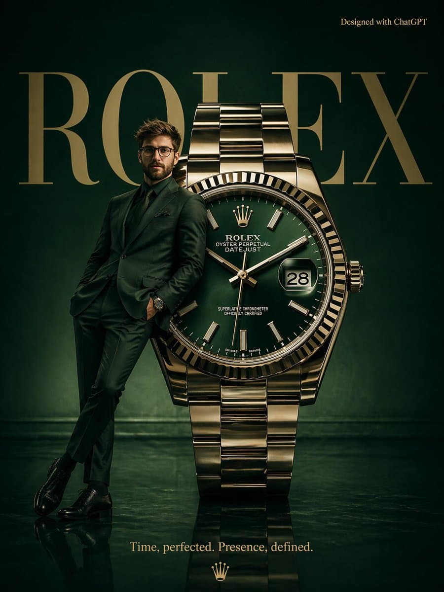 Surrealist Rolex Advertisement Poster preview image 1