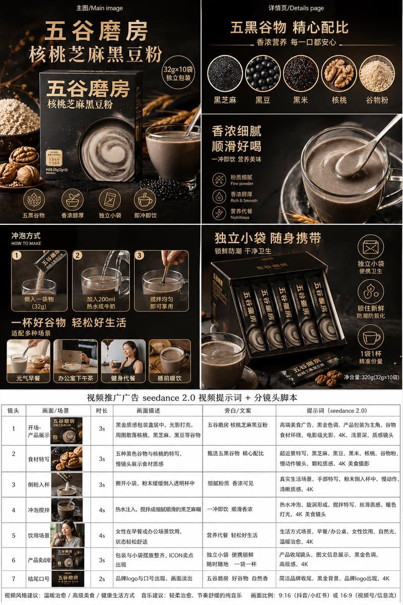 Premium Grain Powder Ad Board preview image 1