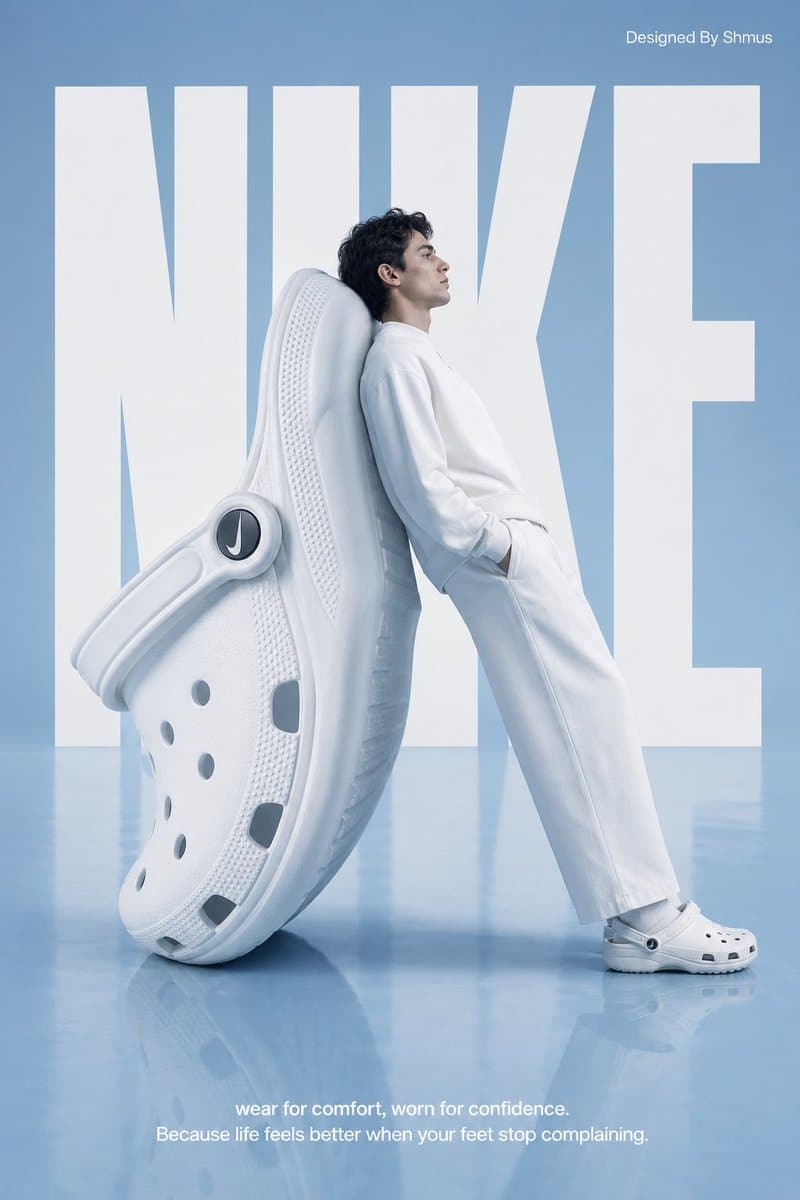 Surrealist Nike Clog Advertisement preview image 1
