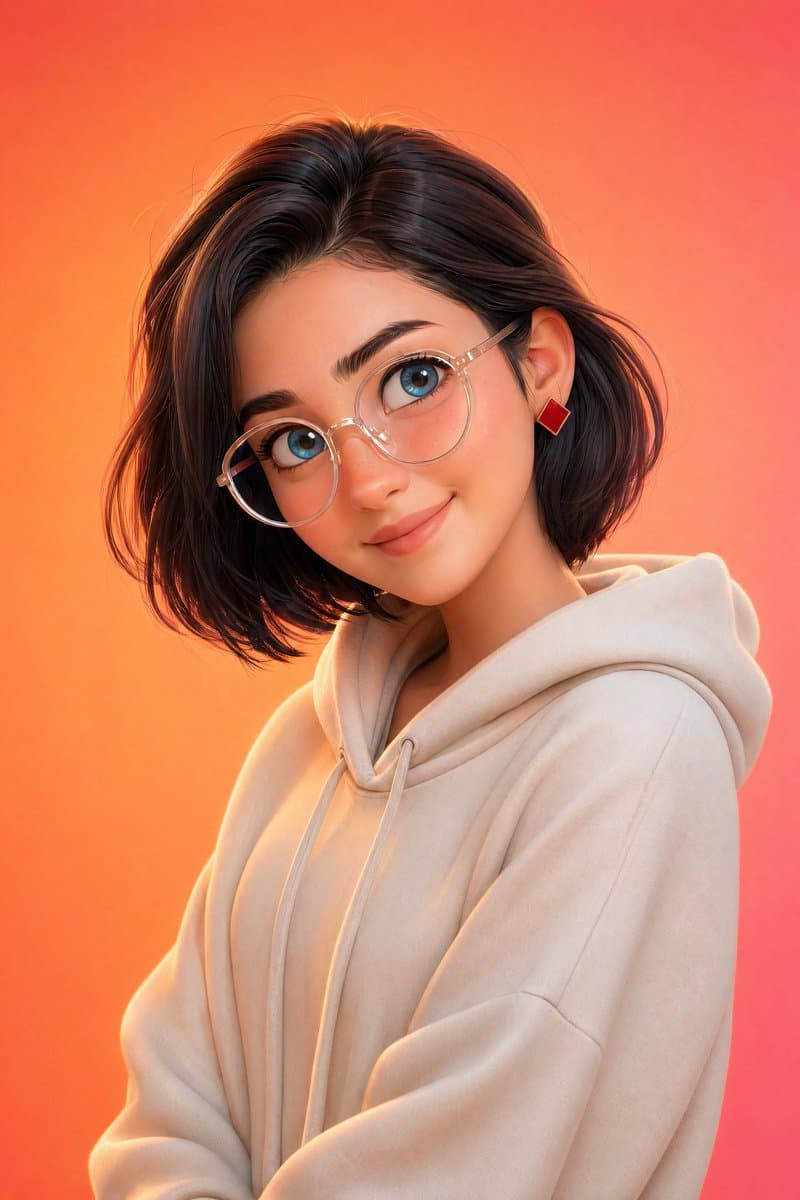 Pixar-Style 3D Character Portrait preview image 1