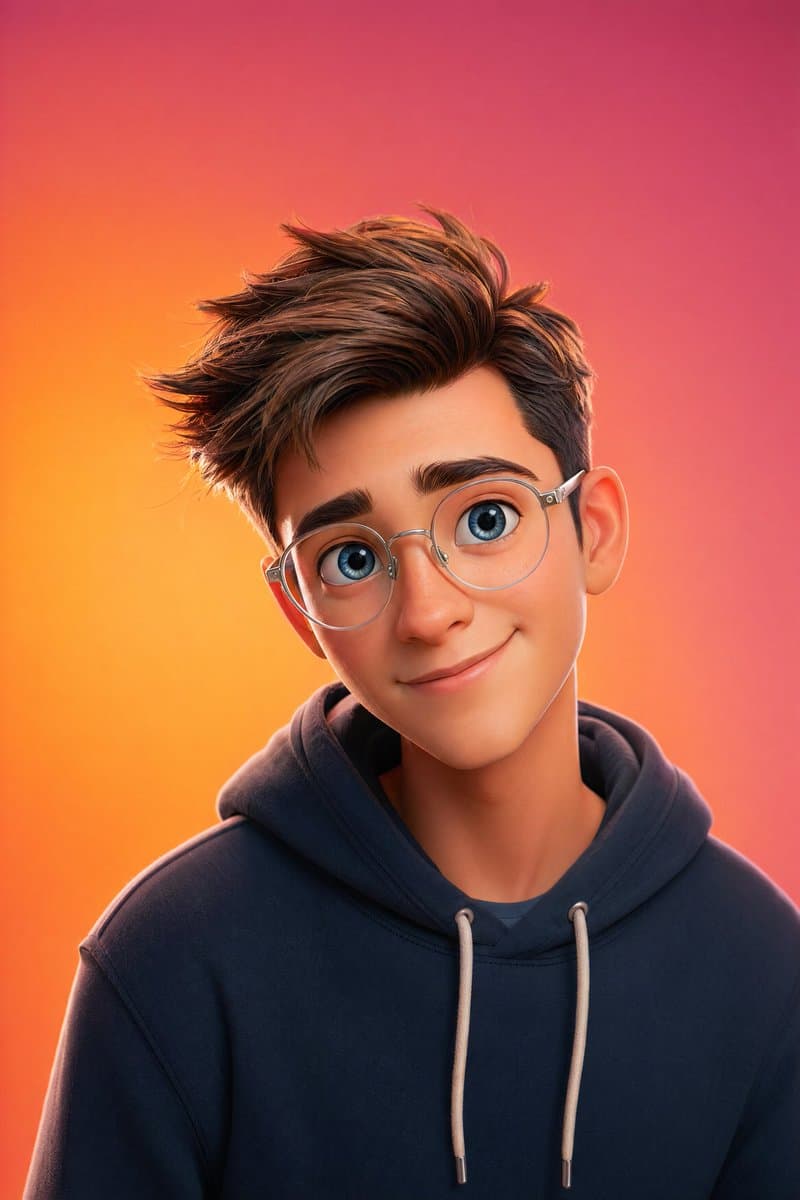 Pixar-Style 3D Character Portrait preview image 2
