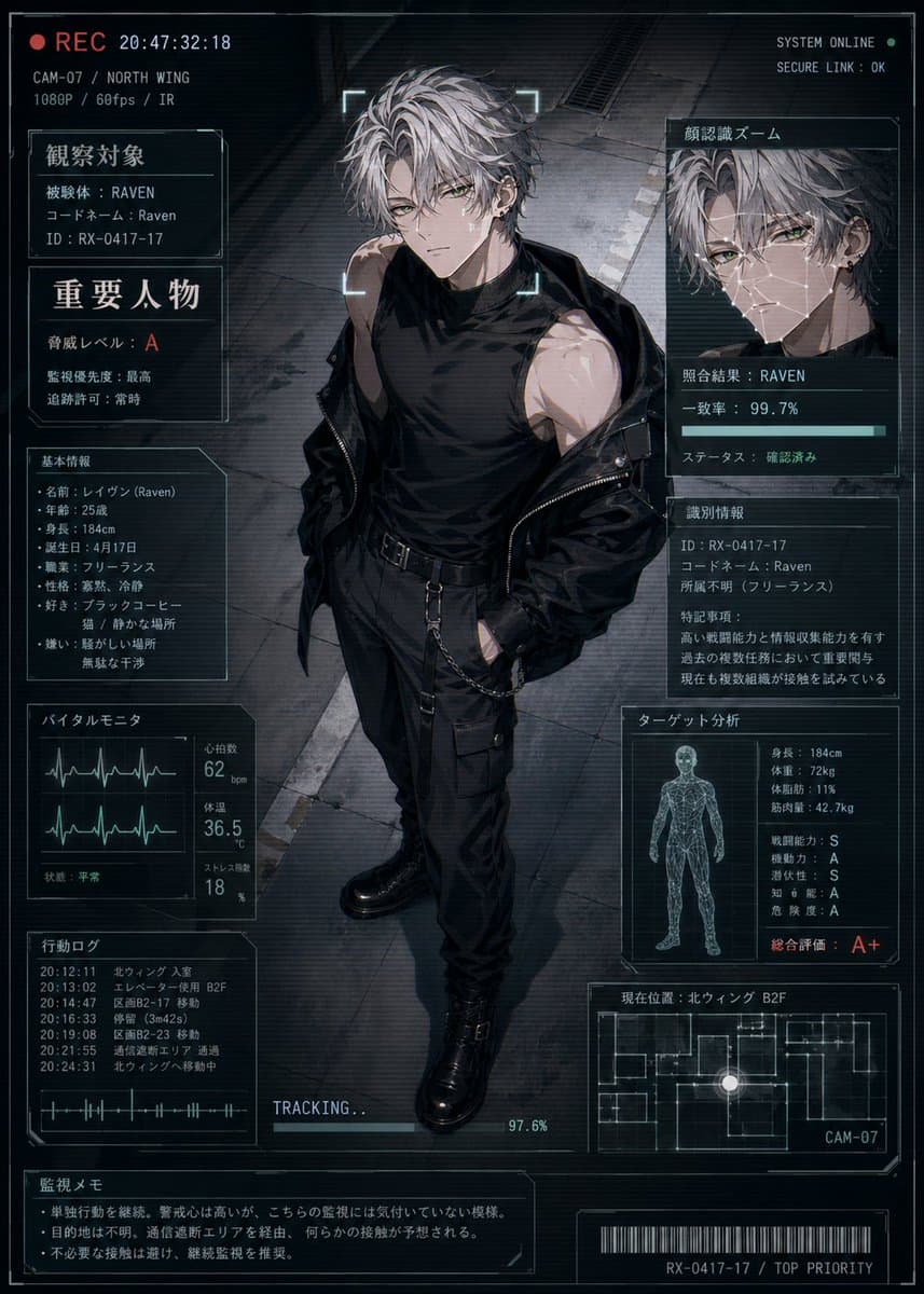 Cyberpunk Character Status Screen preview image 1