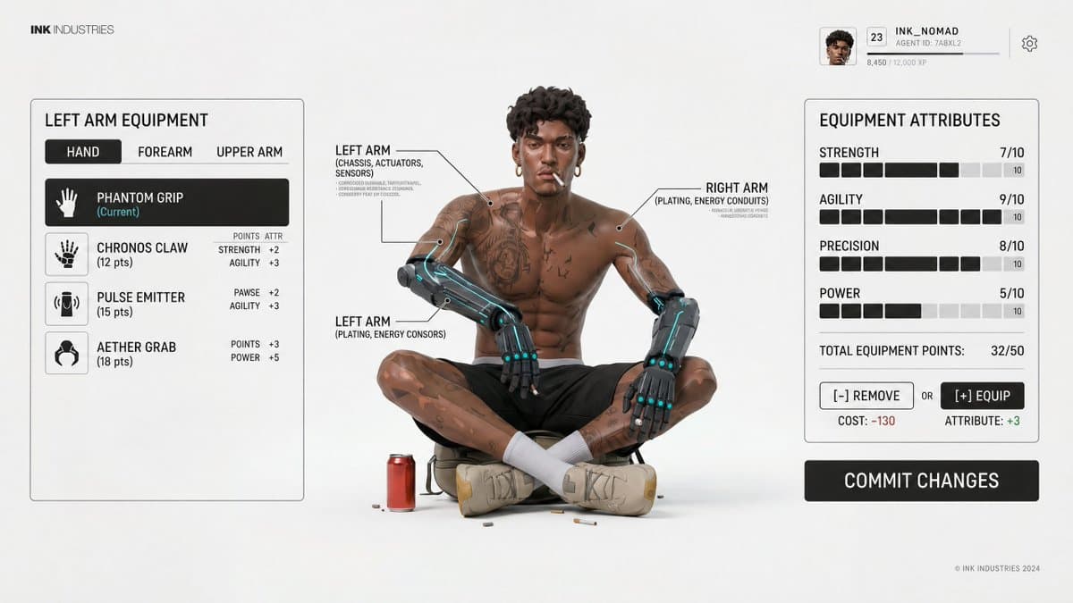 Video Game Lobby Interface Prompt preview image 2