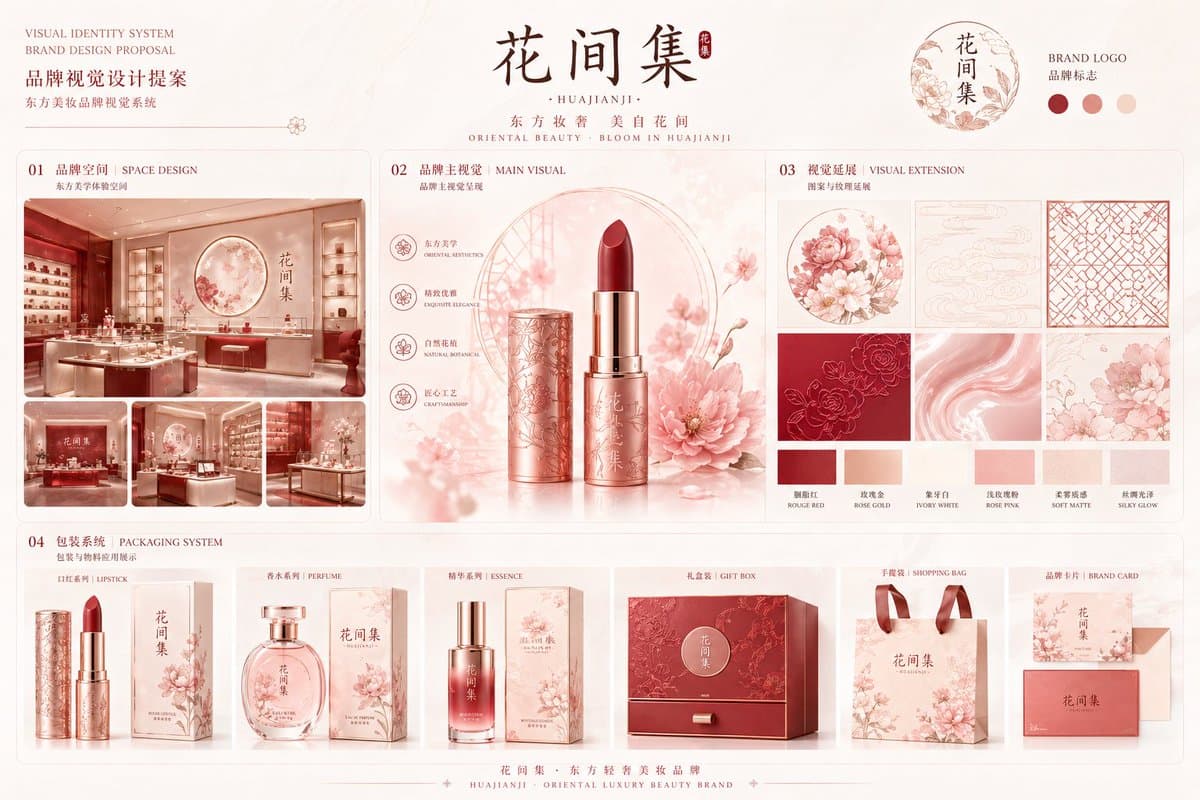 Dessert Brand Visual Identity Proposal Board preview image 3