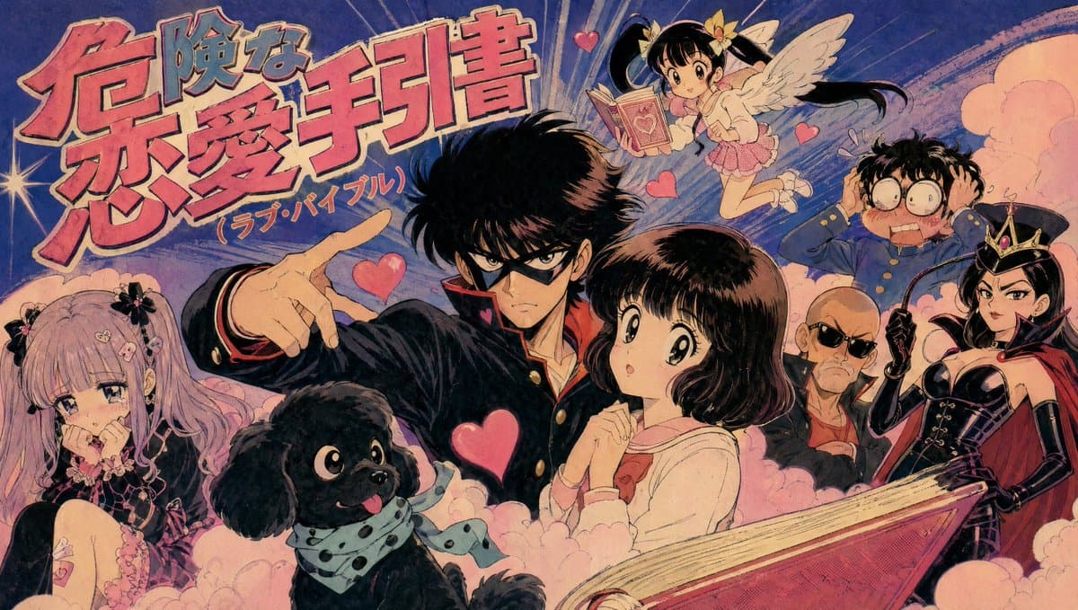 Retro Manga Love Guide Cover preview image 1