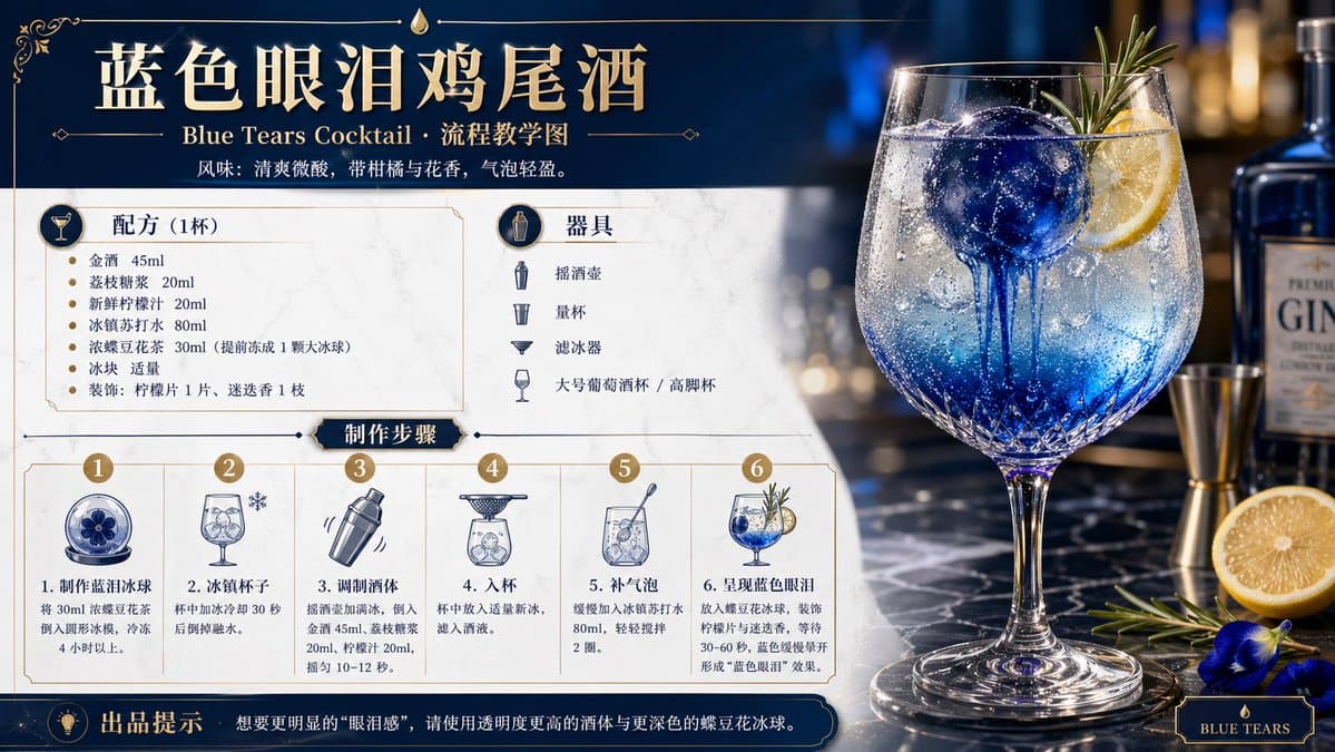 Cocktail Recipe Tutorial and Concept Poster preview image 1