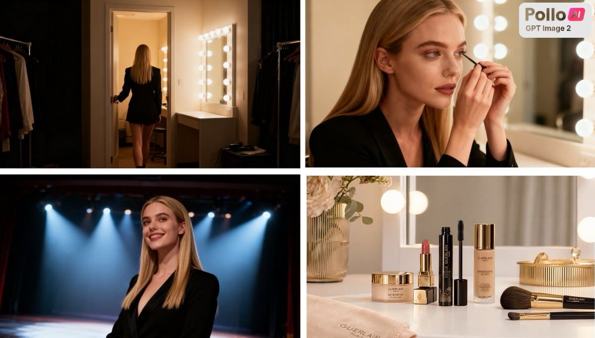 Luxury Beauty Ad Storyboard preview image 1