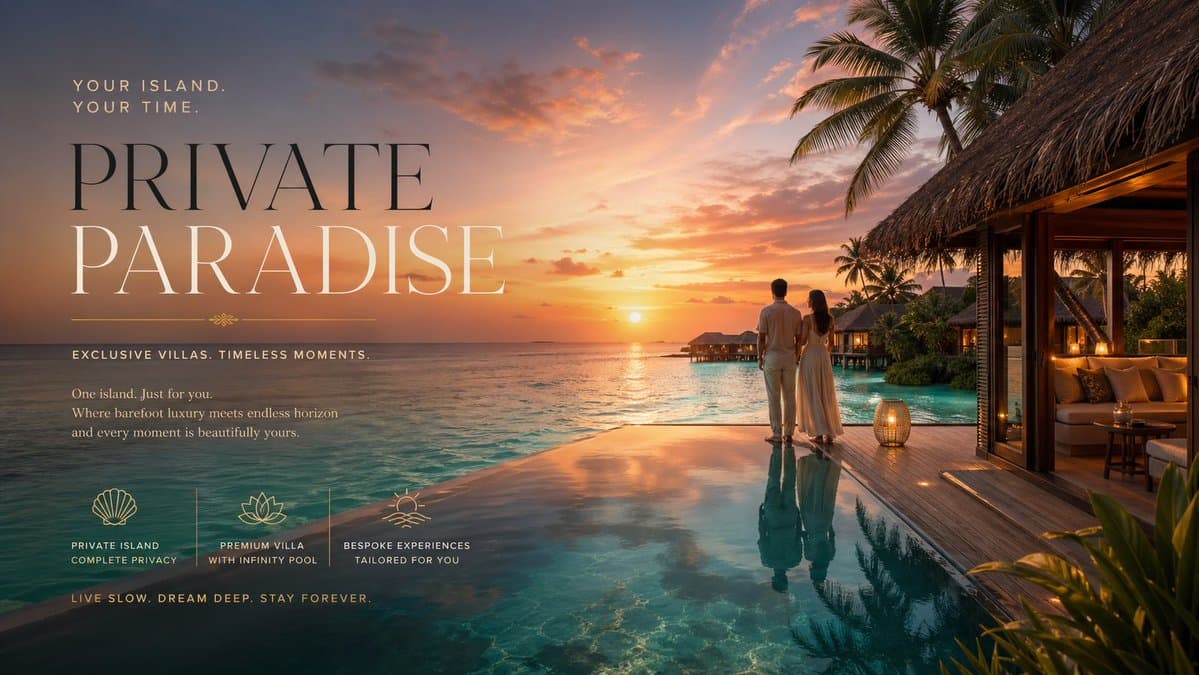 Luxury Resort Paradise Advertisement preview image 4