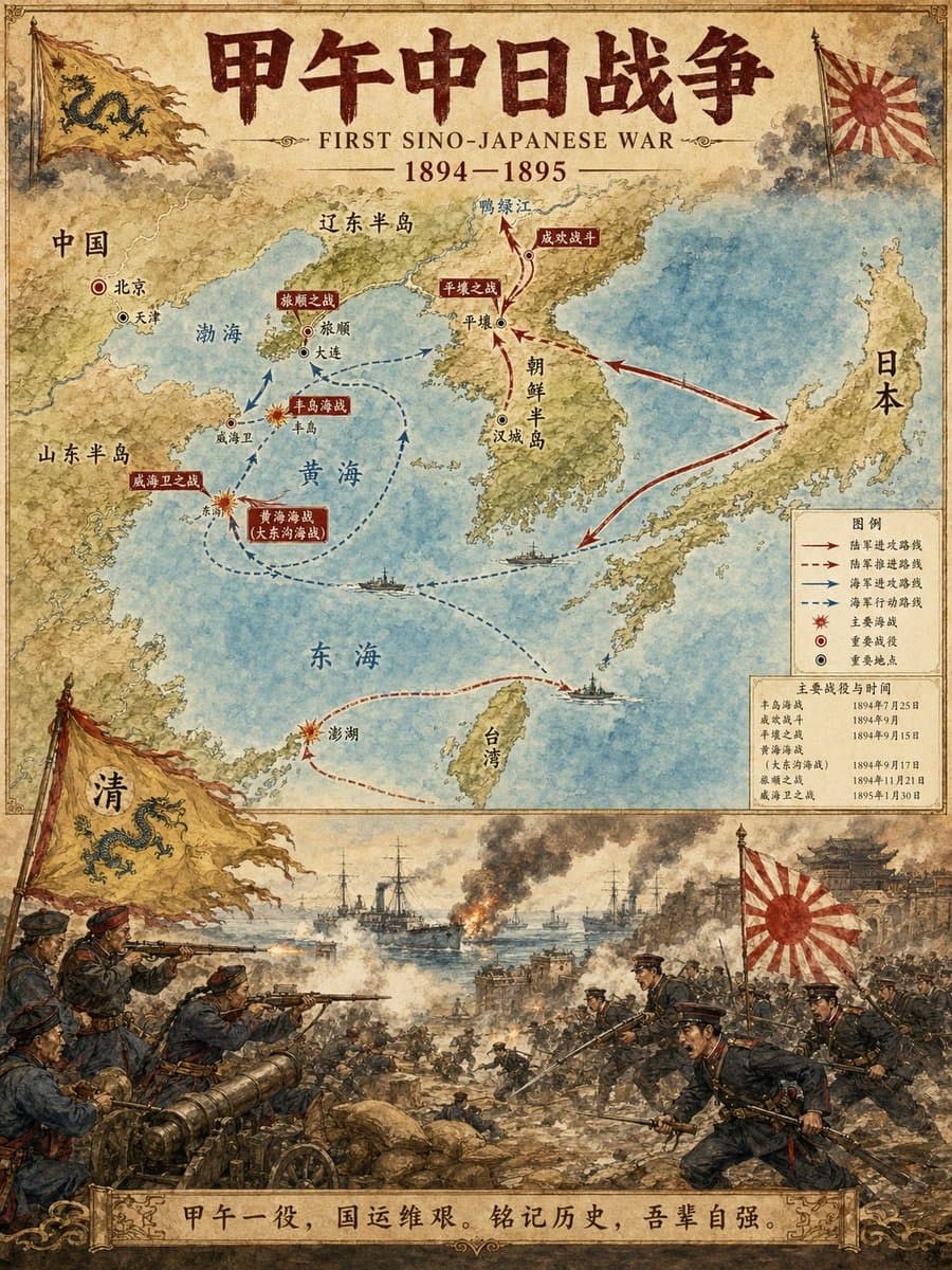 Historical Event Map Illustrator preview image 1