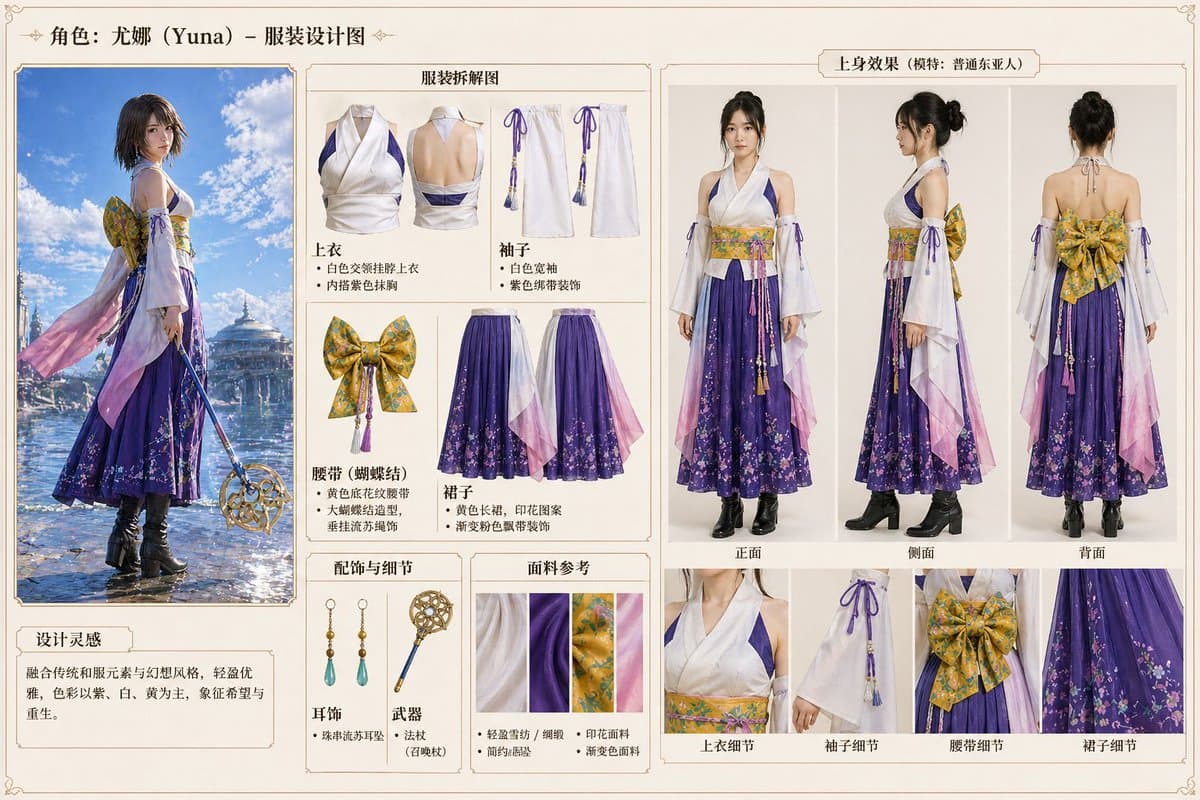 Anime Character Clothing Deconstruction preview image 1