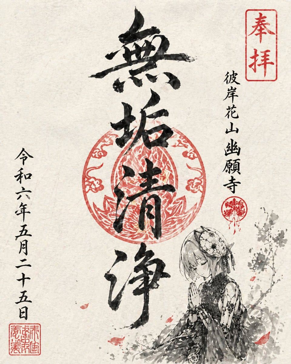 Goshuin Style Character Illustration preview image 1