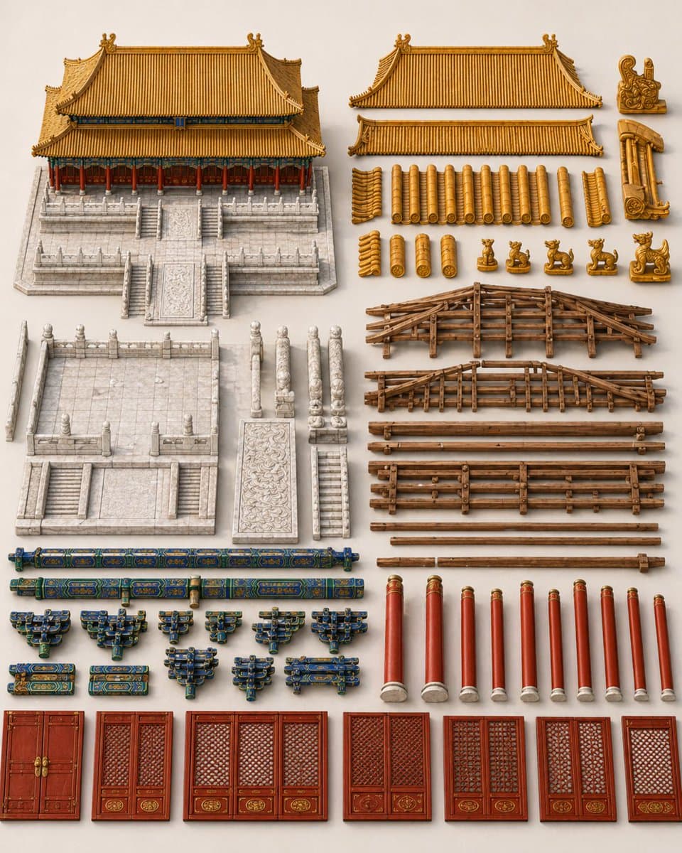 Chinese Palace Components Board preview image 1