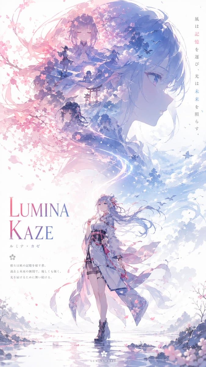 Anime Double-Exposure Poster preview image 2