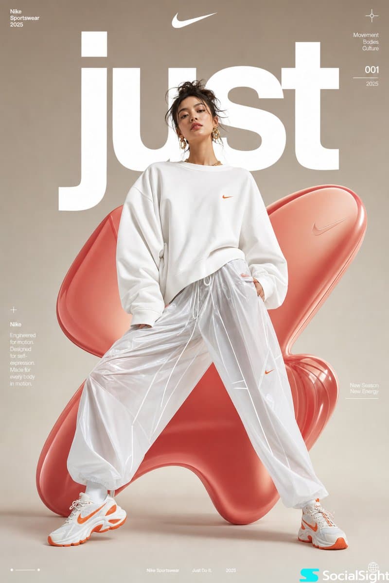 Futuristic Sportswear Fashion Poster preview image 1