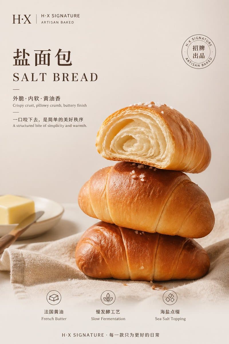 Bakery Product Poster Template preview image 2