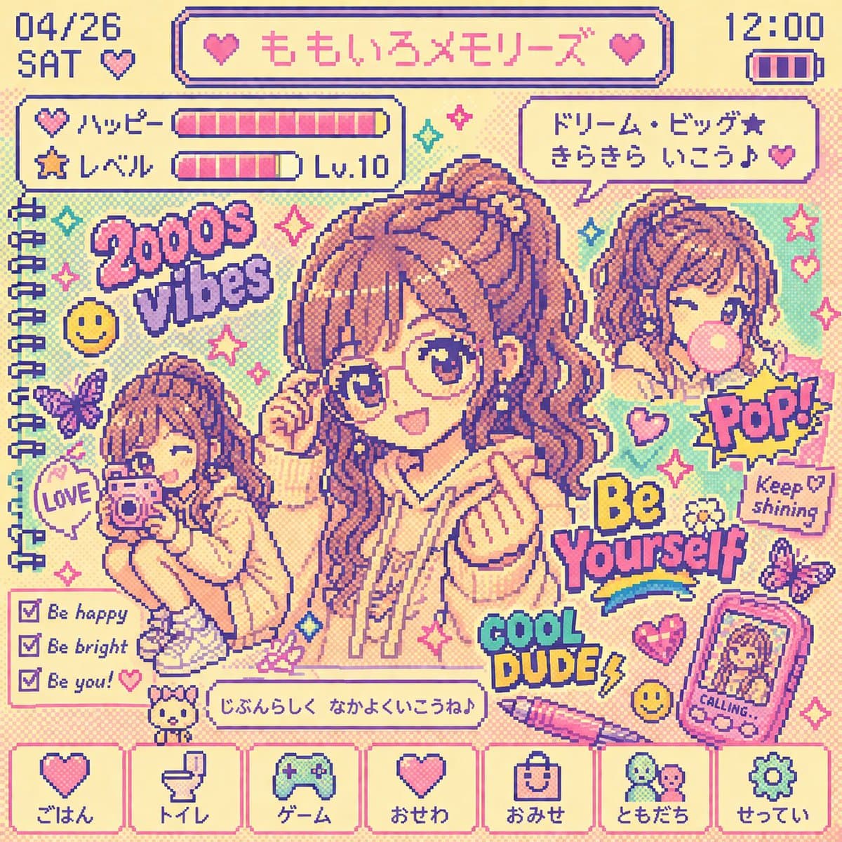 Y2K Tamagotchi LCD Filter preview image 2