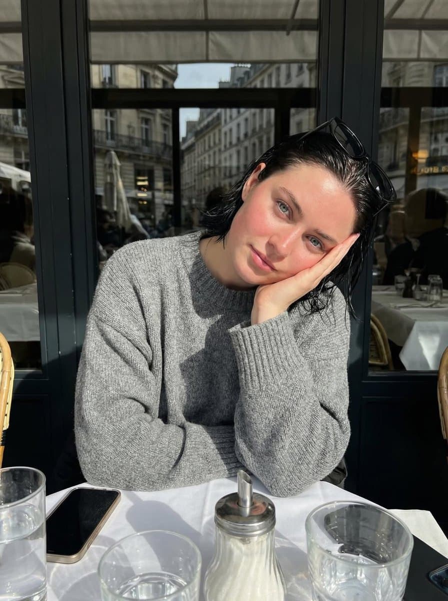 Parisian Café Golden Hour Portrait preview image 2