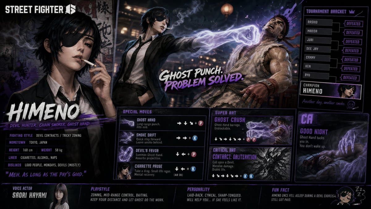 Street Fighter 6 Himeno Crossover Poster preview image 1