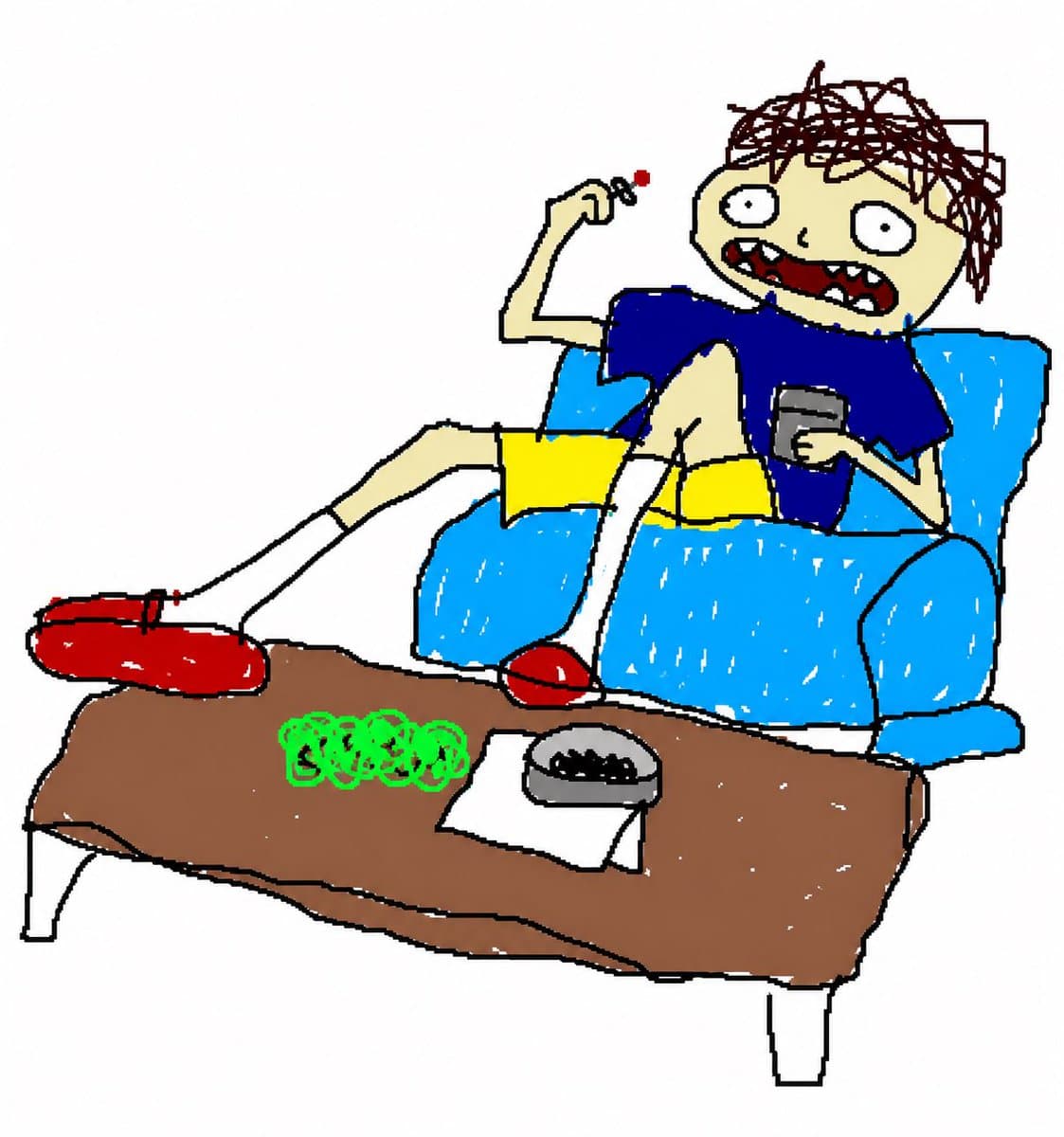 Low-Poly Cartoon Stoner Living Room preview image 2