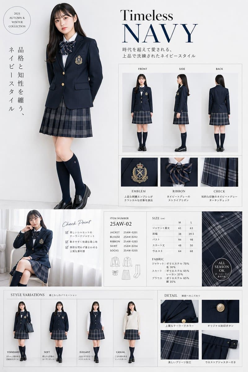 Luxury Navy School Uniform Catalog preview image 1